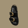 Sandalen met dubbele gespen - Bakkermode.nl