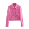 Dames casual jas - elegante overshirt voor de herfst - zachte stof, veelzijdig en knus