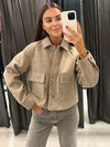 Dames casual jas - elegante overshirt voor de herfst - zachte stof, veelzijdig en knus