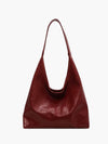 Minimalistische schoudertas dames - stijlvolle leren tas - Bakkermode.nl