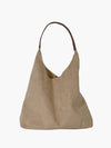 Suède schoudertas dames - zachte en ruime hobo tas - Bakkermode.nl