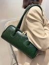 Strakke leren schoudertas dames - klassieke vintage look - Bakkermode.nl