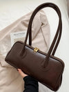 Strakke leren schoudertas dames - klassieke vintage look - Bakkermode.nl