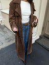 Bruine trenchcoat - elegante lange damesjas