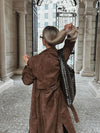 Bruine trenchcoat - elegante lange damesjas