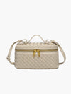 Gequilte leren crossbody tas dames - elegant met gouden details, veelzijdig - Bakkermode.nl