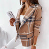 Geruite blazer - stijlvolle damesjacket