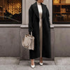Oversized jas - luxueuze lange wikkeljas voor dames