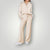2-delige lounge set - zachte dames zip-up top en wijde broek
