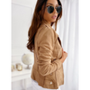 Bikerjack - stijlvolle dames faux suede jas