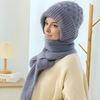2-delige set met muts en sjaal - warme gebreide dames winteraccessoires - Bakkermode.nl