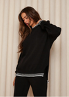 2-delige Dames lounge set - gebreide trui en wijde broek - Bakkermode.nl