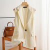 Mouwloze blazer - elegante dames tailleur vest - Bakkermode.nl