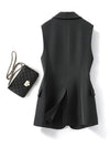 Mouwloze blazer - elegante dames tailleur vest - Bakkermode.nl