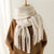 Luxe oversized sjaal - zachte wollen dames wrap - Bakkermode.nl