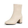 Dames enkelboots - stijlvolle mid-hak - zijrits - stretchy pasvorm - casual schoeisel