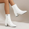 Dames enkelboots - stijlvolle mid-hak - zijrits - stretchy pasvorm - casual schoeisel
