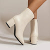 Dames enkelboots - stijlvolle mid-hak - zijrits - stretchy pasvorm - casual schoeisel