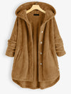 Fleece hooded cardigan - knusse dames winterjas - Bakkermode.nl