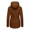Geplooide winterjas met capuchon voor dames - gewatteerde winterjas - Bakkermode.nl
