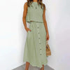 2-delige dames casual jurkenset - trendy midi rok en crop top voor zomerse uitjes