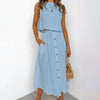 2-delige dames casual jurkenset - trendy midi rok en crop top voor zomerse uitjes
