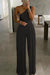 Dames jumpsuit met chique één-schouder ontwerp - trendy wijde broek voor sociale gelegenheden