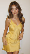 Dames satin slip mini jurk - elegante casual wear voor luxe avonden
