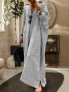 Vrouwen gestreepte maxi jurk casual oversized katoenmix - stijlvolle everyday wear