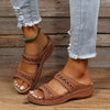 Dames wedgesandalen met goede steun - ademend zomerfootwear voor dagelijks gebruik