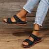 Dames wedgesandalen met goede steun - ademend zomerfootwear voor dagelijks gebruik