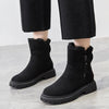 Stijlvolle beige dames winterboots met warme voering en stevige zool – comfortabele enkellaarzen - Bakkermode.nl