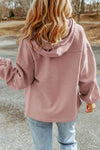 Fleece hoodie - casual dames jack met rits en borstzakken - Bakkermode.nl