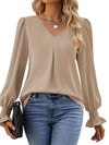Blouse - verfijnde blouse met lange mouwen voor dames