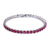 Dames crystal tennisarmband - verfijnde zilver- en goudafwerking, uitstekend voor formele gelegenheden