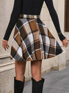 Geruite minirok - trendy rok met elastische tailleband