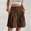 Dames hoge taille shorts met plooien - tijdloze basis voor casual uitjes