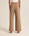 Pantelon met hoge taille - dames broek met wijde pijpen en zakken - Bakkermode.nl