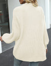 Dames gebreid vest met zakken - lange mouwen en casual los model - Bakkermode.nl