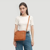 Leren schoudertas - stijlvolle messenger bag voor vrouwen