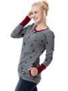 Maternity hoodie - trendy dames zwangerschaps sweatshirt met zak - Bakkermode.nl