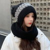 2-delige gebreide muts en sjaal set - dames winteraccessoires - Bakkermode.nl