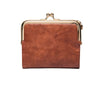 Vintage kiss lock tas - stijlvolle dames muntenportemonnee - Bakkermode.nl