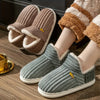 Warme pluchen pantoffels dames - zachte comfortabele slippers voor thuis - Bakkermode.nl