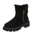 Warme dames enkellaarzen - winterlaarzen met pluche voering, ritssluiting en antislip zool - Bakkermode.nl