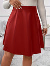 A-lijn leren rok - elegante pu damesrok