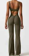 Strakke yoga bodysuit - casual naadloos met open details dameskleding - Bakkermode.nl