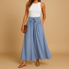 Dames wijde broek met hoge taille - chic casual kantoorstijl voor elke dag