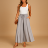 Dames wijde broek met hoge taille - chic casual kantoorstijl voor elke dag