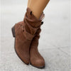 Enkellaarzen - stijlvolle dames suède slouchy winterboots
